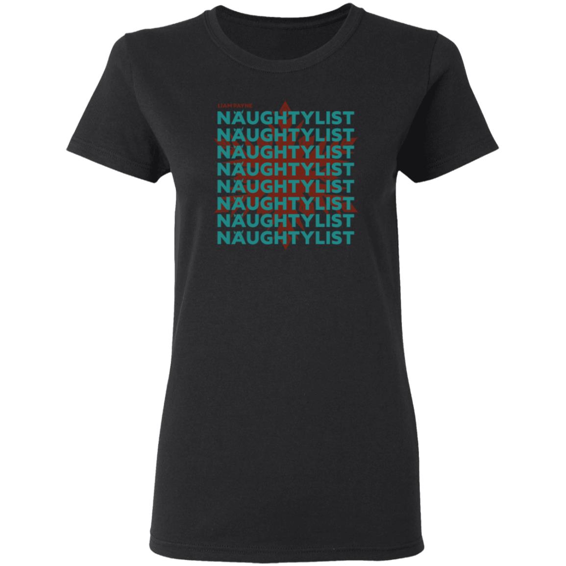 Liam Payne Merch Liam Payne Naughty List T Shirt Liam Payne Merch Liam Payne Naughty List T Shirt