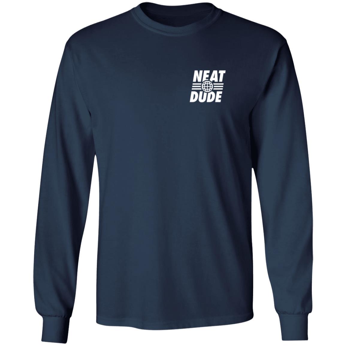 Neat Dude Merch Globe Neat Dude Tee Black Neat Dude Merch Globe Neat Dude Tee Black