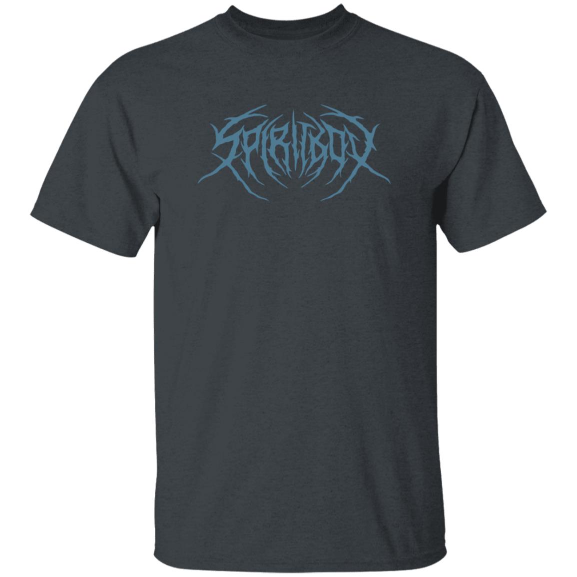 Spiritbox Merch Death Metal Logo Blue Print Black T Shirt Spiritbox Merch Death Metal Logo Blue Print Black T Shirt