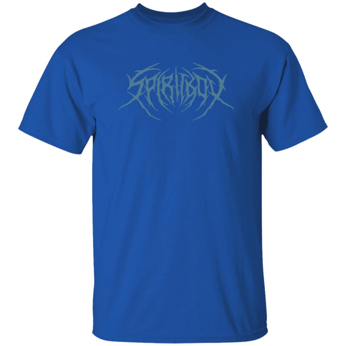Spiritbox Merch Death Metal Logo Blue Print Black T Shirt Spiritbox Merch Death Metal Logo Blue Print Black T Shirt