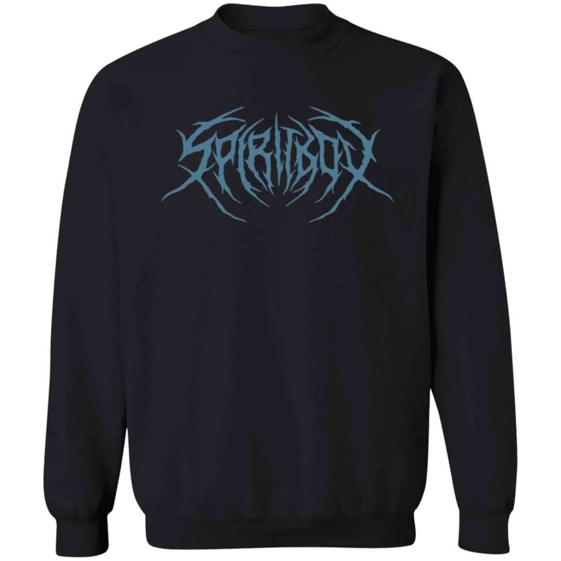 Spiritbox Merch Death Metal Logo Blue Print Black T Shirt Spiritbox Merch Death Metal Logo Blue Print Black T Shirt