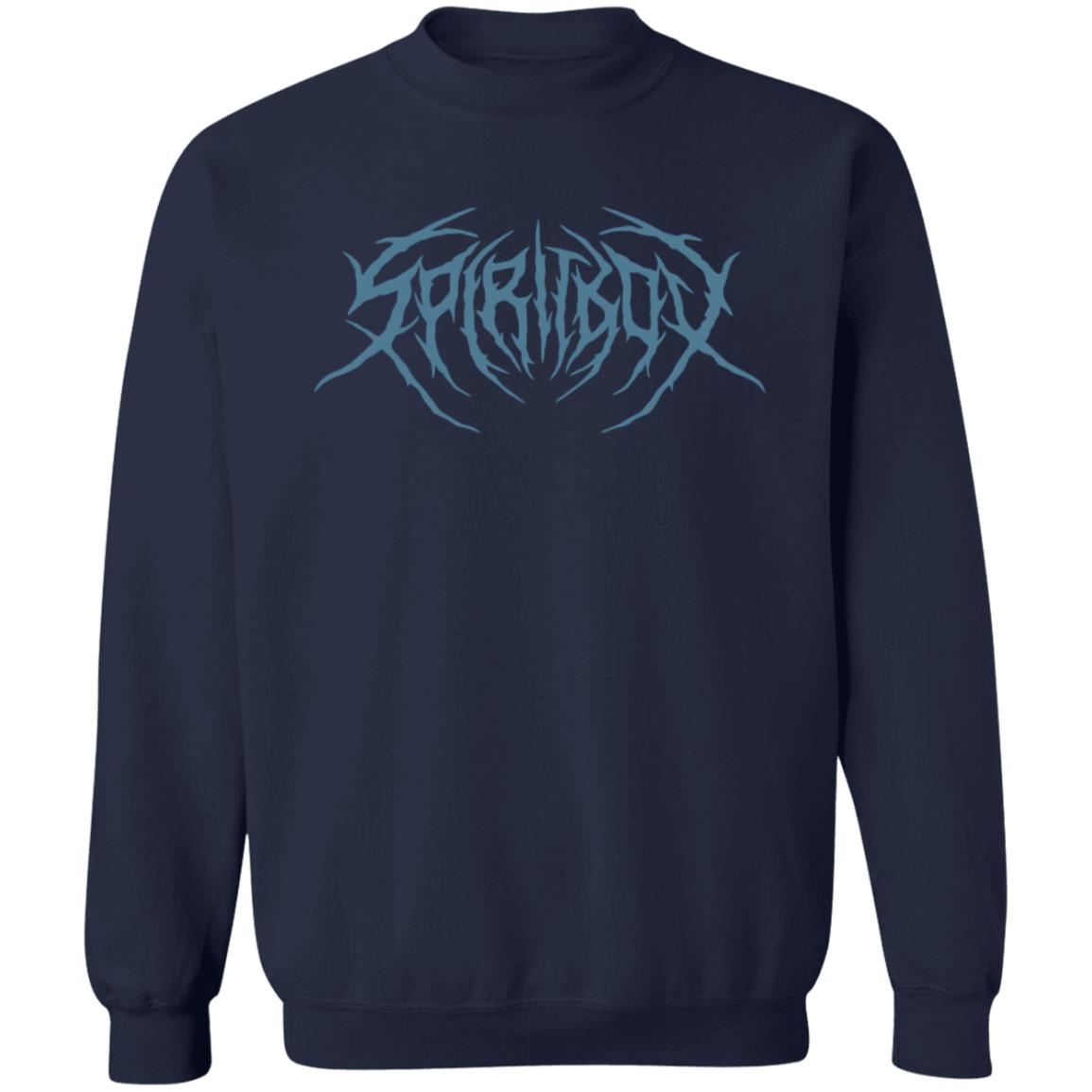 Spiritbox Merch Death Metal Logo Blue Print Black T Shirt Spiritbox Merch Death Metal Logo Blue Print Black T Shirt