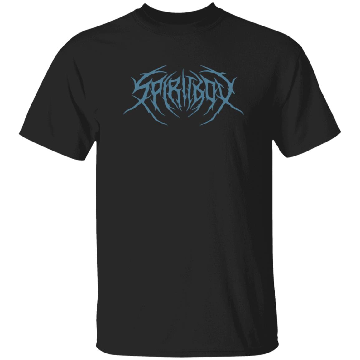 Spiritbox Merch Death Metal Logo Blue Print Black T Shirt Spiritbox Merch Death Metal Logo Blue Print Black T Shirt