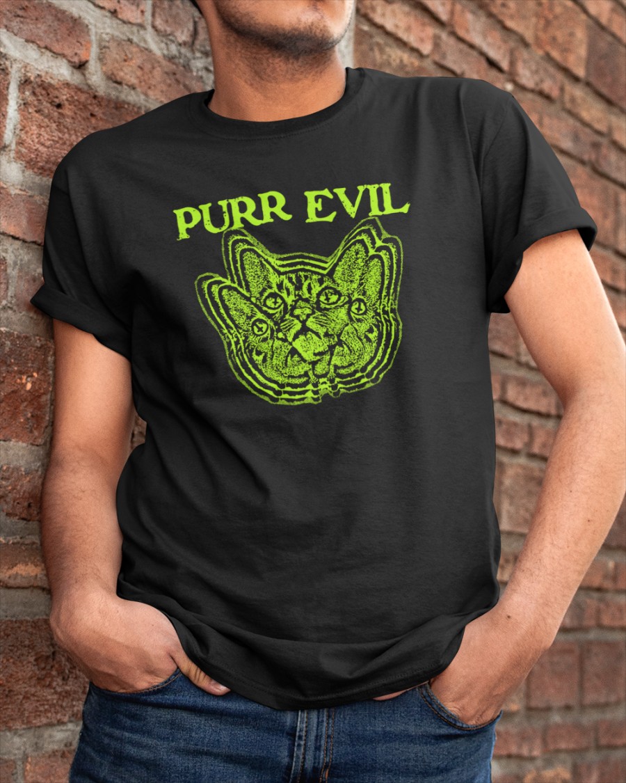 Purr Evil Sweatshirt Everpress Purr Evil Sweatshirt Everpress